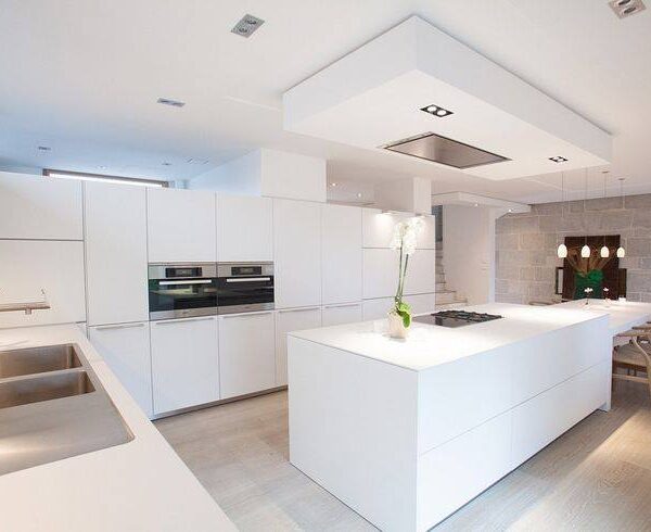 Cocina lujo moderna blanca 02