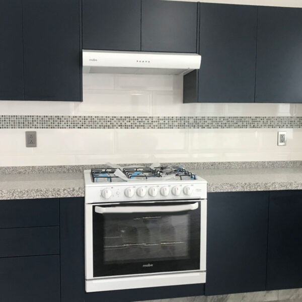 Cocina azul lujo moderna