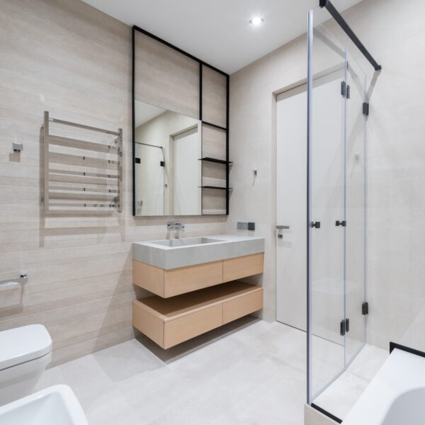 Baño blanco muebles 4